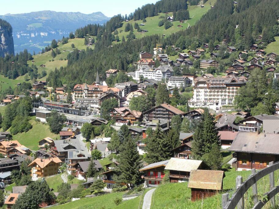 Apartment With Great View At Residence Brunner Wengen Exteriör bild