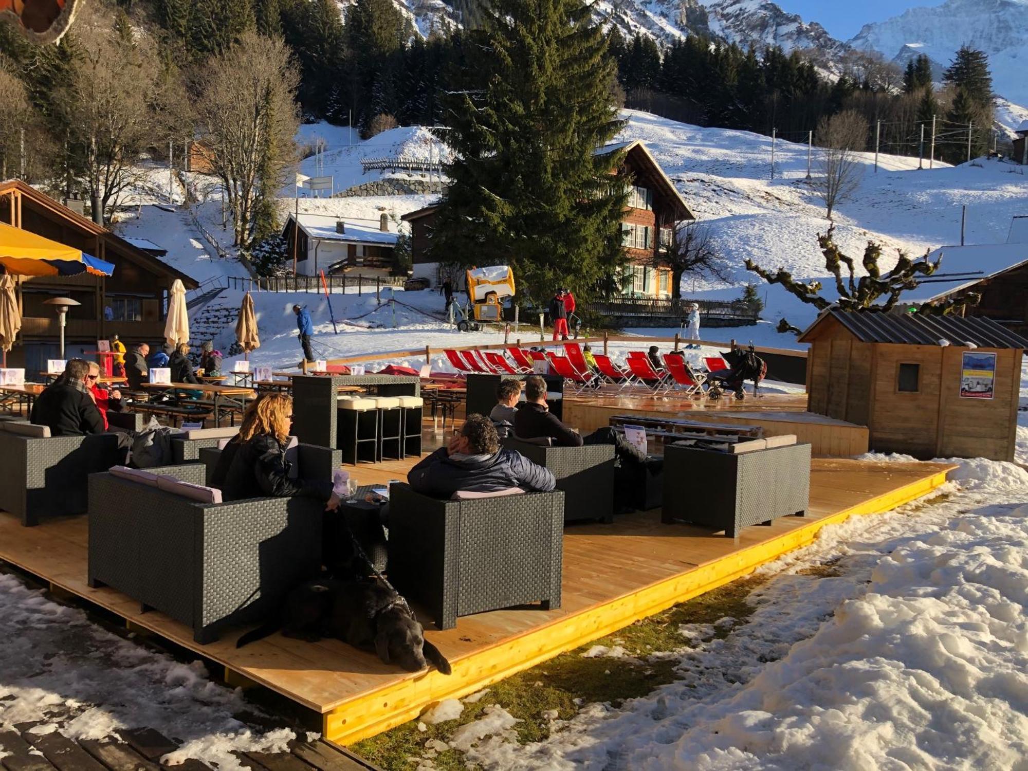 Apartment With Great View At Residence Brunner Wengen Exteriör bild